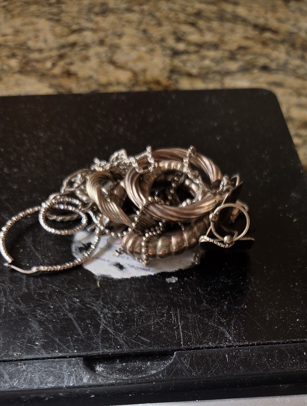 Sterling Silver 925 Scrap Jewelry 58 grams